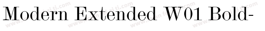 Modern Extended W01 Bold字体转换